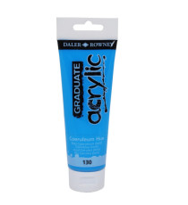 Colore acrilico fine Graduate - 120 ml - ceruleo imitazione - Daler Rowney