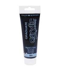 Colore acrilico fine Graduate - 120 ml - grigio payne - Daler Rowney