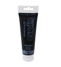 Colore acrilico fine Graduate - 120 ml - nero perla - Daler Rowney