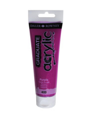 Colore acrilico fine Graduate - 120 ml - porpora - Daler Rowney