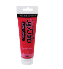 Colore acrilico fine Graduate - 120 ml - rosso primario - Daler Rowney Colore acrilico fine Graduate - 120 ml - rosso primario - Daler Rowney