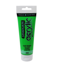 Colore acrilico fine Graduate - 120 ml - verde foglia - Daler Rowney