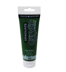 Colore acrilico fine Graduate - 120 ml - verde vescica - Daler Rowney