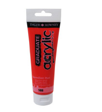 Colore acrilico fine Graduate - 120 ml - vermiglione - Daler Rowney