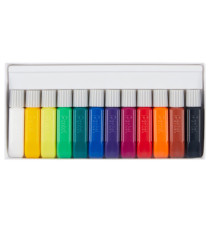 Colore in tubetto per tessuto Fabric Fun - colori base assortiti - Pentel - conf. 12 pezzi