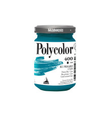 Colore vinilico Polycolor - 140 ml - blu primario cyan - Maimeri