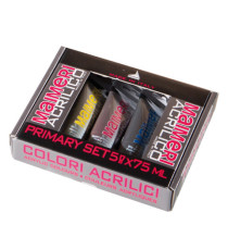 Colori acrilici Primary - colori assortiti - Maimeri - set 5 tubetti da 75 ml