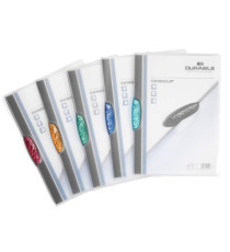 Cartelline con clip Swingclip - PPL - 22x31 cm - clip colorata - trasparente - Durable - conf. 5 pezzi Cartelline con clip Swingclip - PPL - 22x31 cm - clip colorata - trasparente - Durable - conf. 5 pezzi