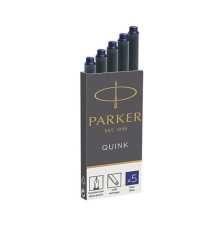 Cartucce standard inchiostro Quink - lunghezza 75 mm - blu - Parker - scatola 5 pezzi Cartucce standard inchiostro Quink - lunghezza 75 mm - blu - Parker - scatola 5 pezzi