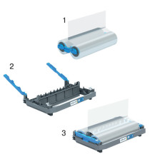 Cartuccia ricaricabile - struttura con film incluso - 75 micron - lucido - per plastificatrice Foton 30 - GBC Cartuccia ricaricabile - struttura con film incluso - 75 micron - lucido - per plastificatrice Foton 30 - GBC
