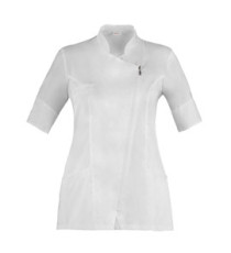 Casacca Carmen - da donna - manica corta - taglia L - bianco - Giblor's