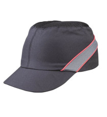 Caschetto anti-urto AirColtan COLTAAINOSH - tipo baseball - taglia unica - nero/rosso - Deltaplus