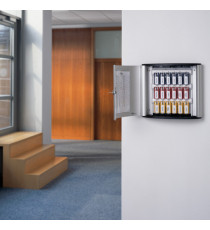 Cassetta portachiavi da parete Key Box - 30,2x11,8x28 cm - 18 posti - grigio - Durable Cassetta portachiavi da parete Key Box - 30,2x11,8x28 cm - 18 posti - grigio - Durable