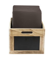 Cassetta portamenù - con lavagna - 21 x 33 x 24,2 cm - Securit Cassetta portamenù - con lavagna - 21 x 33 x 24,2 cm - Securit
