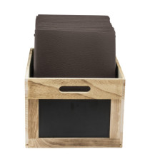 Cassetta portamenù - con lavagna - 21 x 33 x 24,2 cm - Securit Cassetta portamenù - con lavagna - 21 x 33 x 24,2 cm - Securit