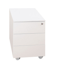 Cassettiere in metallo - 3 cassetti - 40 x 59 x 54 cm - bianco - Bertesi Cassettiere in metallo - 3 cassetti - 40 x 59 x 54 cm - bianco - Bertesi