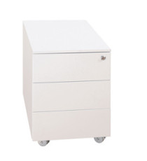 Cassettiere in metallo - 3 cassetti - 40 x 59 x 54 cm - bianco - Bertesi Cassettiere in metallo - 3 cassetti - 40 x 59 x 54 cm - bianco - Bertesi