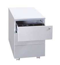 Cassettiere in metallo - 3 cassetti - 40 x 59 x 54 cm - grigio - Bertesi Cassettiere in metallo - 3 cassetti - 40 x 59 x 54 cm - grigio - Bertesi
