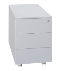 Cassettiere in metallo - 3 cassetti - 40 x 59 x 54 cm - grigio - Bertesi Cassettiere in metallo - 3 cassetti - 40 x 59 x 54 cm - grigio - Bertesi