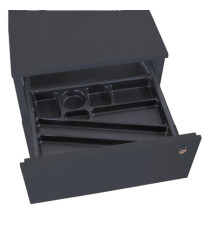 Cassettiere in metallo - 3 cassetti - 40 x 59 x 54 cm - nero - Bertesi Cassettiere in metallo - 3 cassetti - 40 x 59 x 54 cm - nero - Bertesi