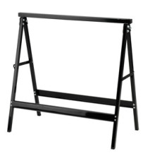 Cavalletto - 76 x 37 x 78 cm - 100 kg - acciaio verniciato - nero - Garden Friend Cavalletto - 76 x 37 x 78 cm - 100 kg - acciaio verniciato - nero - Garden Friend