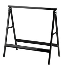 Cavalletto - 76 x 37 x 78 cm - 100 kg - acciaio verniciato - nero - Garden Friend Cavalletto - 76 x 37 x 78 cm - 100 kg - acciaio verniciato - nero - Garden Friend