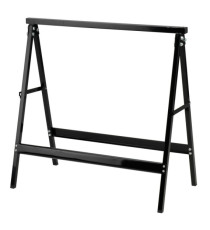 Cavalletto - 76 x 37 x 78 cm - 100 kg - acciaio verniciato - nero - Garden Friend Cavalletto - 76 x 37 x 78 cm - 100 kg - acciaio verniciato - nero - Garden Friend