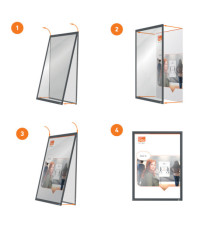 Cornice Impression PRO - a clip - A3 - grafite - Nobo Cornice Impression PRO - a clip - A3 - grafite - Nobo