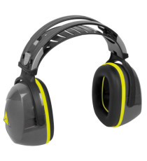 Cuffia antirumore Interlagos2 - SNR 29 dB - ABS/gomma piuma/POM - grigio/giallo - Deltaplus