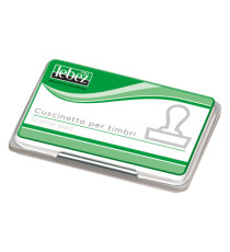 Cuscinetto per timbri - 12,5 x 8,5 cm - rosso - Lebez