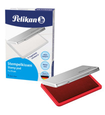Cuscinetto per timbri - 7 x 11 cm - rosso - Pelikan