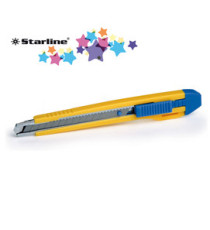Cutter Premium - con bloccalama - 2 lame incluse - 9 mm - Starline Cutter Premium - con bloccalama - 2 lame incluse - 9 mm - Starline