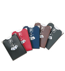 Disco Orario - similpelle - 12,7x10 cm - colori assortiti - Alplast - conf. 25 pezzi Disco Orario - similpelle - 12,7x10 cm - colori assortiti - Alplast - conf. 25 pezzi