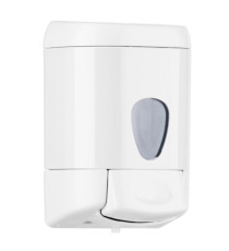 Dispenser da muro Prestige per sapone liquido - 15,9x8x10,5 cm - capacità 0,55 L - bianco - Mar Plast Dispenser da muro Prestige per sapone liquido - 15,9x8x10,5 cm - capacità 0,55 L - bianco - Mar Plast