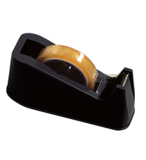 Dispenser per nastro adesivo - 33/66 m - nero - Lebez Dispenser per nastro adesivo - 33/66 m - nero - Lebez