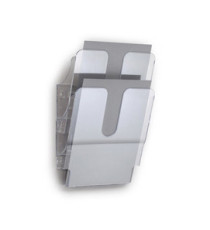 Display da parete Flexiplus - 2 tasche A4 - trasparente - Durable Display da parete Flexiplus - 2 tasche A4 - trasparente - Durable