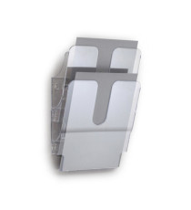 Display da parete Flexiplus - 2 tasche A4 - trasparente - Durable Display da parete Flexiplus - 2 tasche A4 - trasparente - Durable
