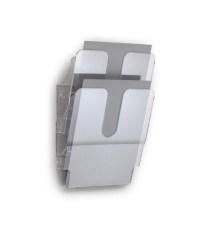 Display da parete Flexiplus - 2 tasche A4 - trasparente - Durable Display da parete Flexiplus - 2 tasche A4 - trasparente - Durable