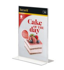 Display Portamenù a T - 10,5 x 14,8 cm (A6) - Securit Display Portamenù a T - 10,5 x 14,8 cm (A6) - Securit