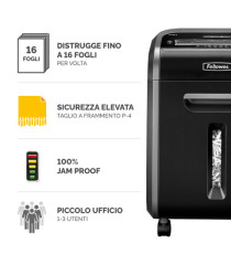 Distruggidocumenti 79CI - a frammenti - 23L - Fellowes Distruggidocumenti 79CI - a frammenti - 23L - Fellowes