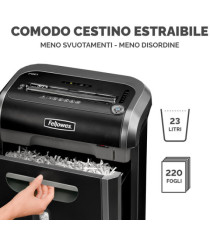 Distruggidocumenti 79CI - a frammenti - 23L - Fellowes Distruggidocumenti 79CI - a frammenti - 23L - Fellowes