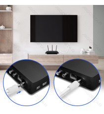 Cavo antenna TV 15MT maschio-femmina bianco, trasmissione ad alta definizione,Guaina in PVC ecologico, certifcazione CE