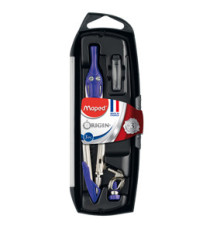 Compasso Origin - in acciaio - diametro max cerchio 420mm - 3 pezzi - Maped Compasso Origin - in acciaio - diametro max cerchio 420mm - 3 pezzi - Maped