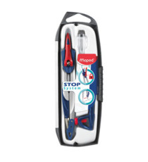 Compasso Stop System - con adattatore e mine ricambio - diametro max cerchio 282mm - Maped Compasso Stop System - con adattatore e mine ricambio - diametro max cerchio 282mm - Maped