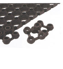 Connettori per tappeto in gomma Best - nero - Velcoc - conf. 25 pezzi