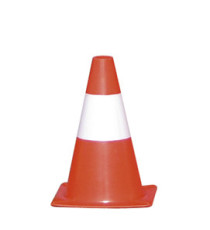 Cono segnaletico - H 30 cm - bianco/rosso Cono segnaletico - H 30 cm - bianco/rosso
