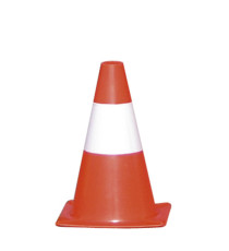 Cono segnaletico - H 30 cm - bianco/rosso Cono segnaletico - H 30 cm - bianco/rosso