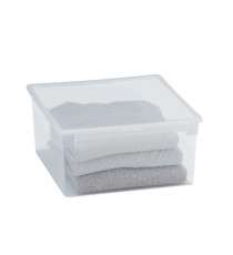 Contenitore multiuso Light Box L - 37,8x39,6x18,5 cm - 23 L - plastica - trasparente - Terry Contenitore multiuso Light Box L - 37,8x39,6x18,5 cm - 23 L - plastica - trasparente - Terry