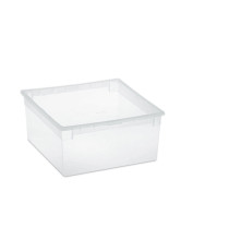 Contenitore multiuso Light Box L - 37,8x39,6x18,5 cm - 23 L - plastica - trasparente - Terry Contenitore multiuso Light Box L - 37,8x39,6x18,5 cm - 23 L - plastica - trasparente - Terry