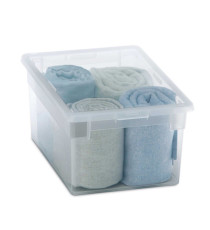 Contenitore multiuso Light Box M/2 - 19,5x28x13,2 cm - 6 L - plastica -  trasparente - Terry Contenitore multiuso Light Box M/2 - 19,5x28x13,2 cm - 6 L - plastica -  trasparente - Terry